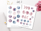 Preview: Monde und Tiere Sticker Set